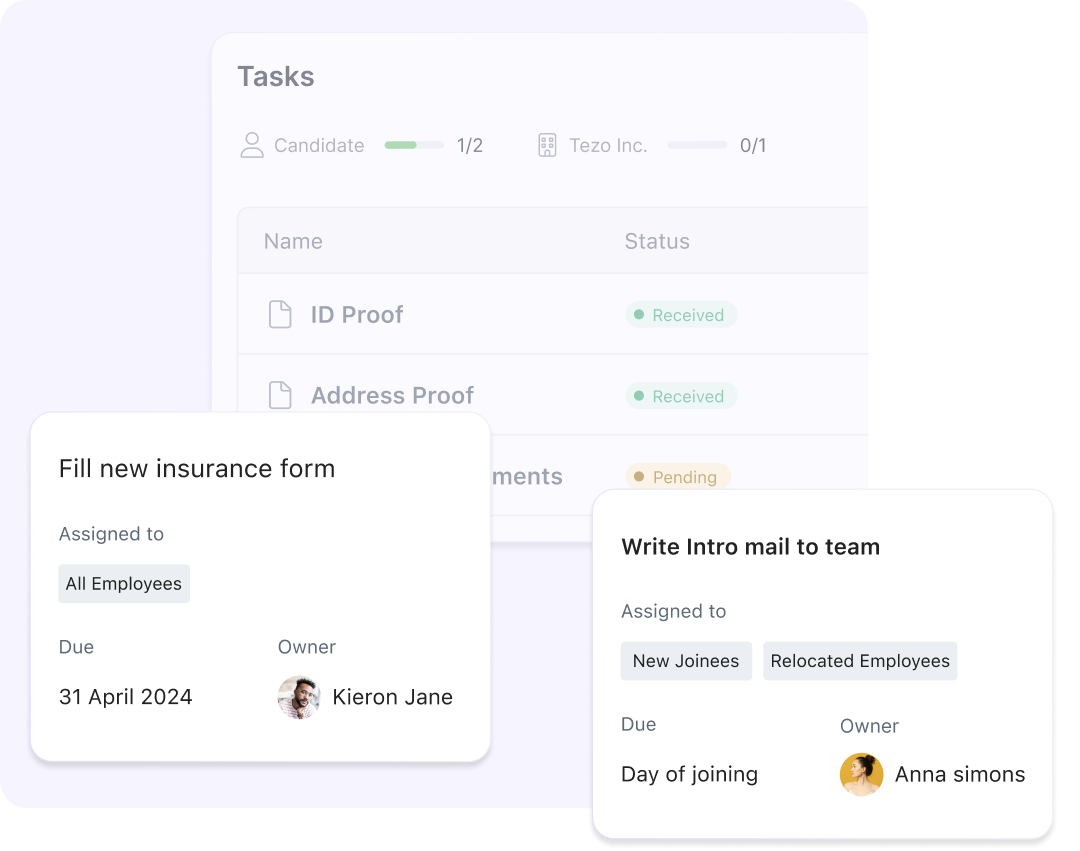 Automated onboarding that knows what’s next! 